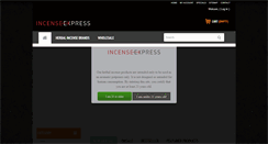 Desktop Screenshot of incenseexpress.com